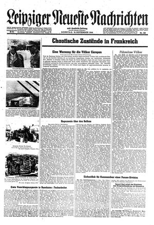 Leipziger neueste Nachrichten und Handelszeitung  vom 10.09.1944