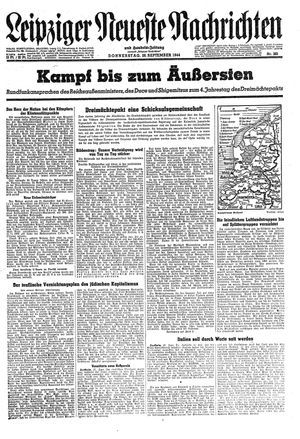 Leipziger neueste Nachrichten und Handelszeitung  vom 28.09.1944