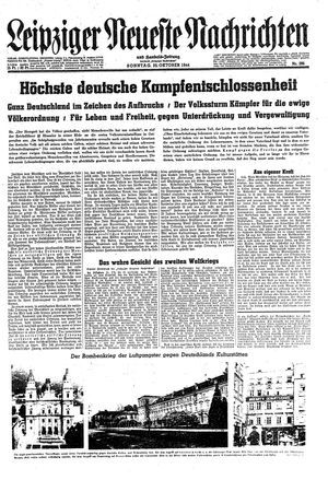 Leipziger neueste Nachrichten und Handelszeitung  vom 22.10.1944