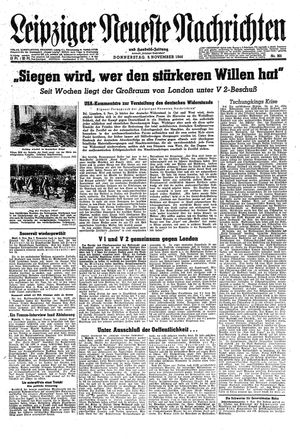 Leipziger neueste Nachrichten und Handelszeitung  vom 09.11.1944