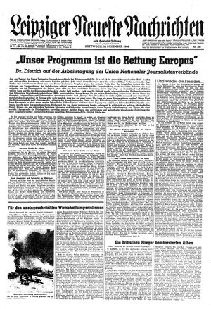 Leipziger neueste Nachrichten und Handelszeitung  vom 13.12.1944