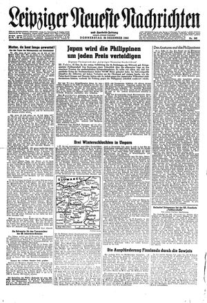 Leipziger neueste Nachrichten und Handelszeitung  vom 28.12.1944