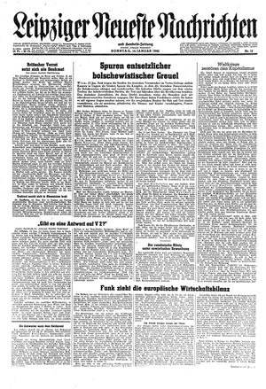Leipziger neueste Nachrichten und Handelszeitung  on Jan 14, 1945