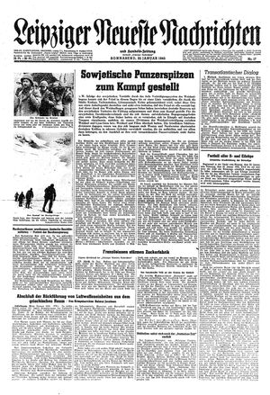 Leipziger neueste Nachrichten und Handelszeitung  vom 20.01.1945