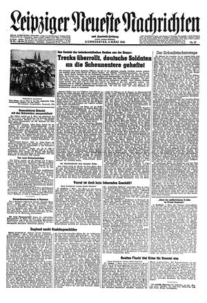Leipziger neueste Nachrichten und Handelszeitung  vom 08.03.1945