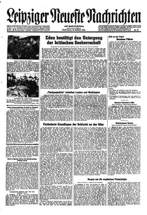 Leipziger neueste Nachrichten und Handelszeitung  vom 23.03.1945