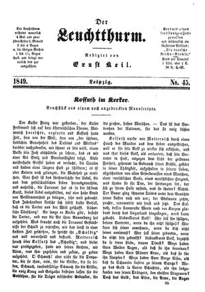 Der Leuchtthurm vom 01.12.1849