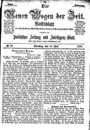 Neue Wogen der Zeit vom 19.07.1870