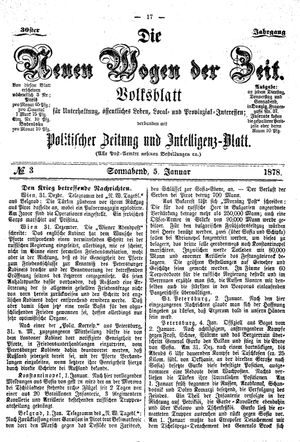 Neue Wogen der Zeit vom 05.01.1878