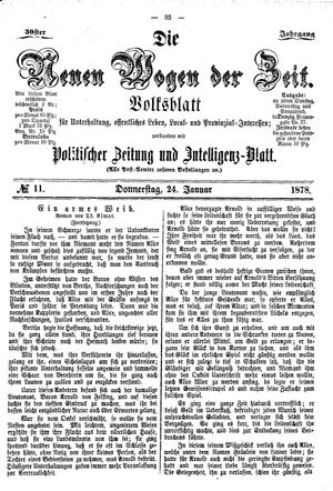 Neue Wogen der Zeit on Jan 24, 1878