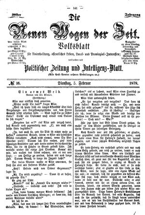 Neue Wogen der Zeit on Feb 5, 1878