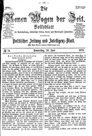 Neue Wogen der Zeit on Jun 20, 1878