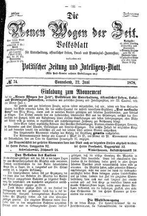 Neue Wogen der Zeit on Jun 22, 1878