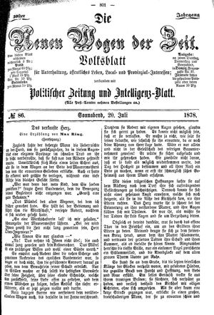 Neue Wogen der Zeit on Jul 20, 1878