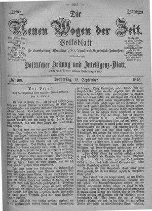 Neue Wogen der Zeit on Sep 12, 1878
