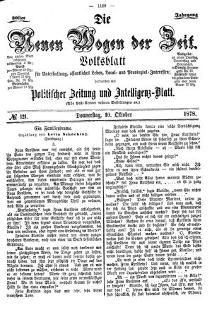 Neue Wogen der Zeit on Oct 10, 1878