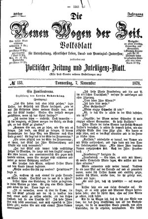 Neue Wogen der Zeit on Nov 7, 1878