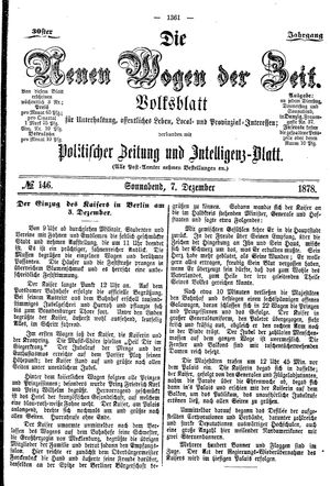 Neue Wogen der Zeit on Dec 7, 1878