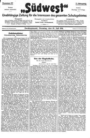 Südwest vom 18.07.1911