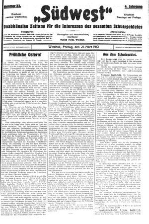 Südwest on Mar 21, 1913
