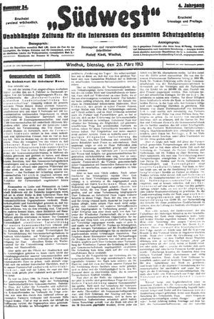 Südwest on Mar 25, 1913