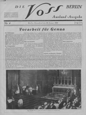 Die Voss vom 28.01.1922