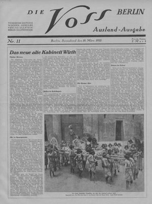 Die Voss vom 18.03.1922