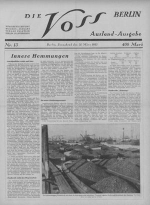 Die Voss vom 31.03.1923