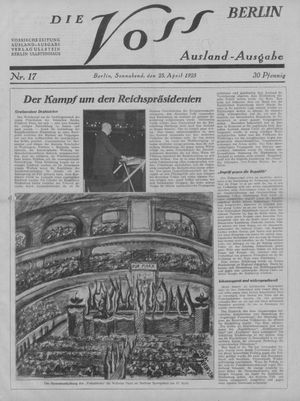 Die Voss on Apr 25, 1925