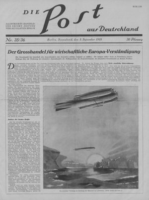 Die Post aus Deutschland vom 05.09.1925