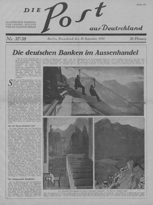 Die Post aus Deutschland vom 19.09.1925