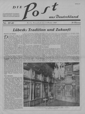 Die Post aus Deutschland vom 03.10.1925