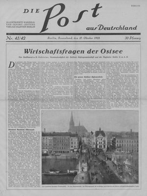 Die Post aus Deutschland vom 17.10.1925