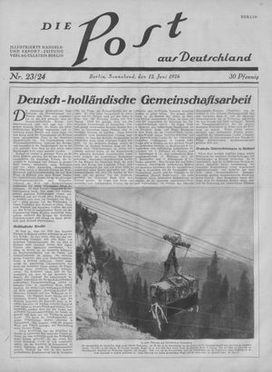 Die Post aus Deutschland vom 12.06.1926