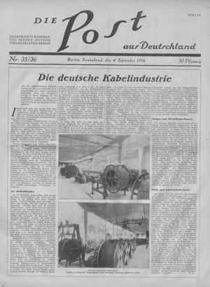 Die Post aus Deutschland on Sep 4, 1926