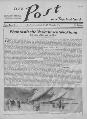 Die Post aus Deutschland vom 27.11.1926