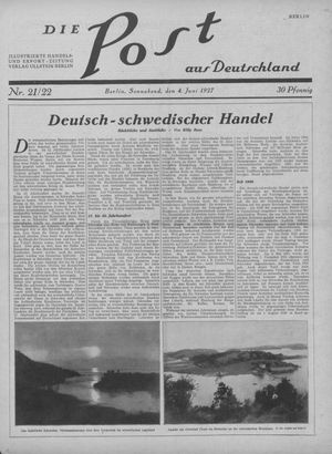 Die Post aus Deutschland vom 04.06.1927