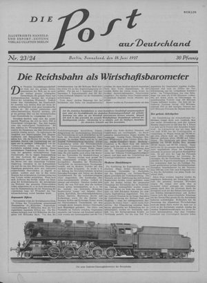 Die Post aus Deutschland vom 18.06.1927