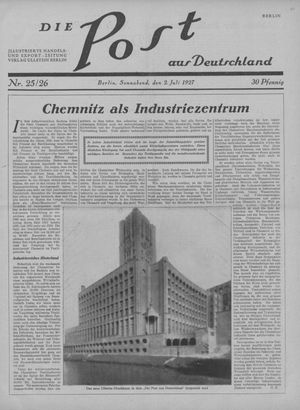 Die Post aus Deutschland vom 02.07.1927