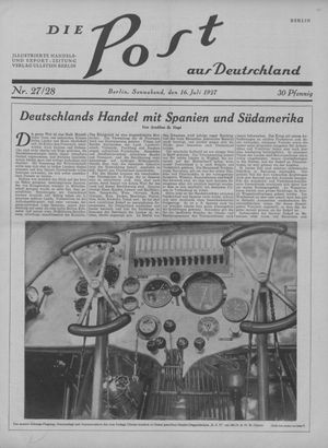 Die Post aus Deutschland vom 16.07.1927