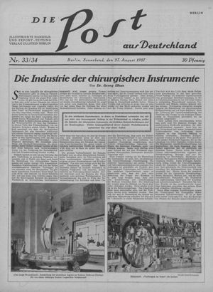 Die Post aus Deutschland vom 27.08.1927