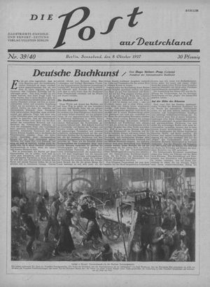 Die Post aus Deutschland vom 08.10.1927