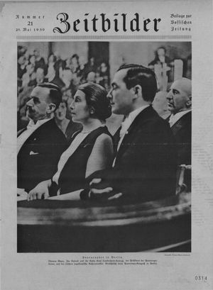 Zeitbilder on May 25, 1930