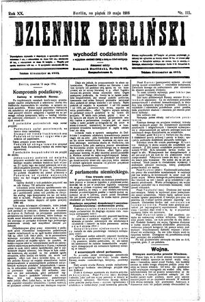 Dziennik Berliński vom 19.05.1916