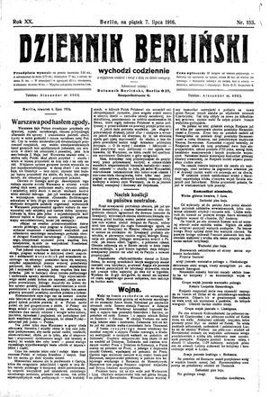 Dziennik Berliński vom 07.07.1916