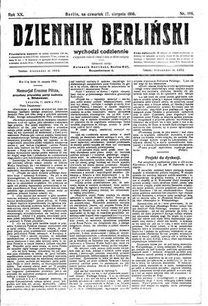 Dziennik Berliński vom 17.08.1916
