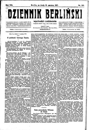 Dziennik Berliński vom 13.06.1917