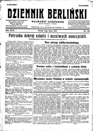 Dziennik Berliński vom 08.07.1925