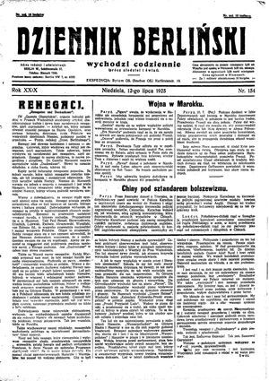 Dziennik Berliński vom 12.07.1925