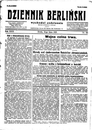 Dziennik Berliński vom 15.07.1925
